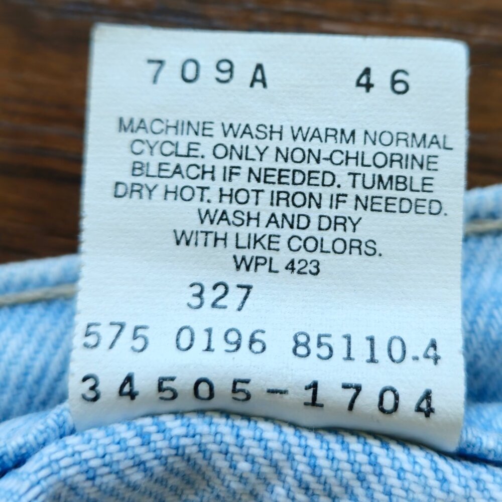 Vtg 90s Levi's 550 Jean Shorts Men 42 Blue Jorts Denim Orange Tab Baggy Y2K - Picture 5 of 8